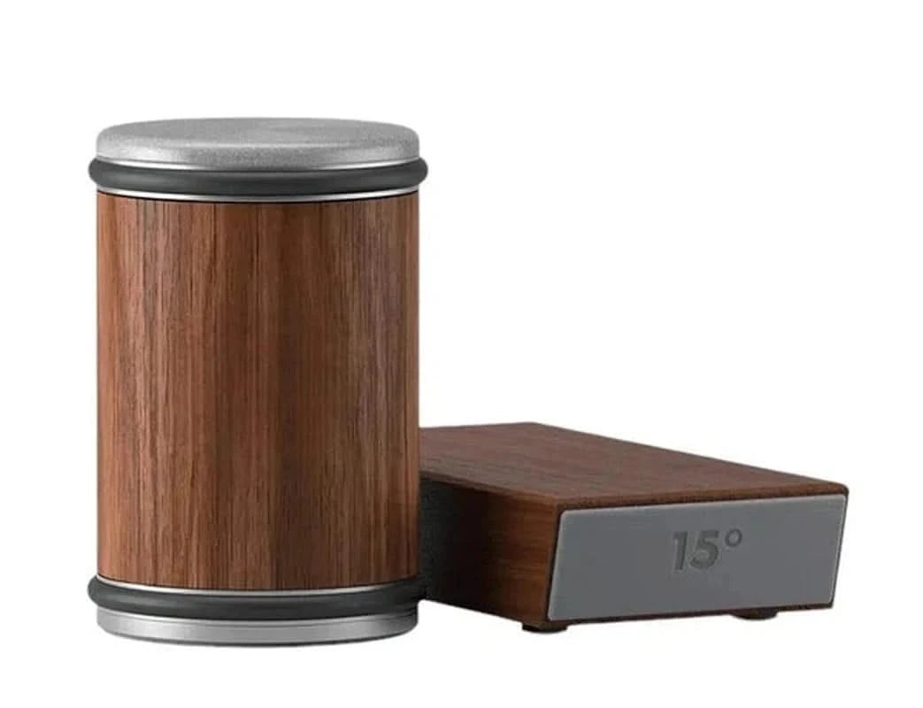 Wooden rolling knife sharpener